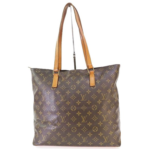 Authentic Oversized LOUIS VUITTON Cabas Mezzo Monogram Shoulder Tote Bag Purse - Picture 3 of 14